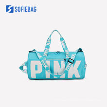 Hot Selling Women Sport Gym Bag With Bottle Holder